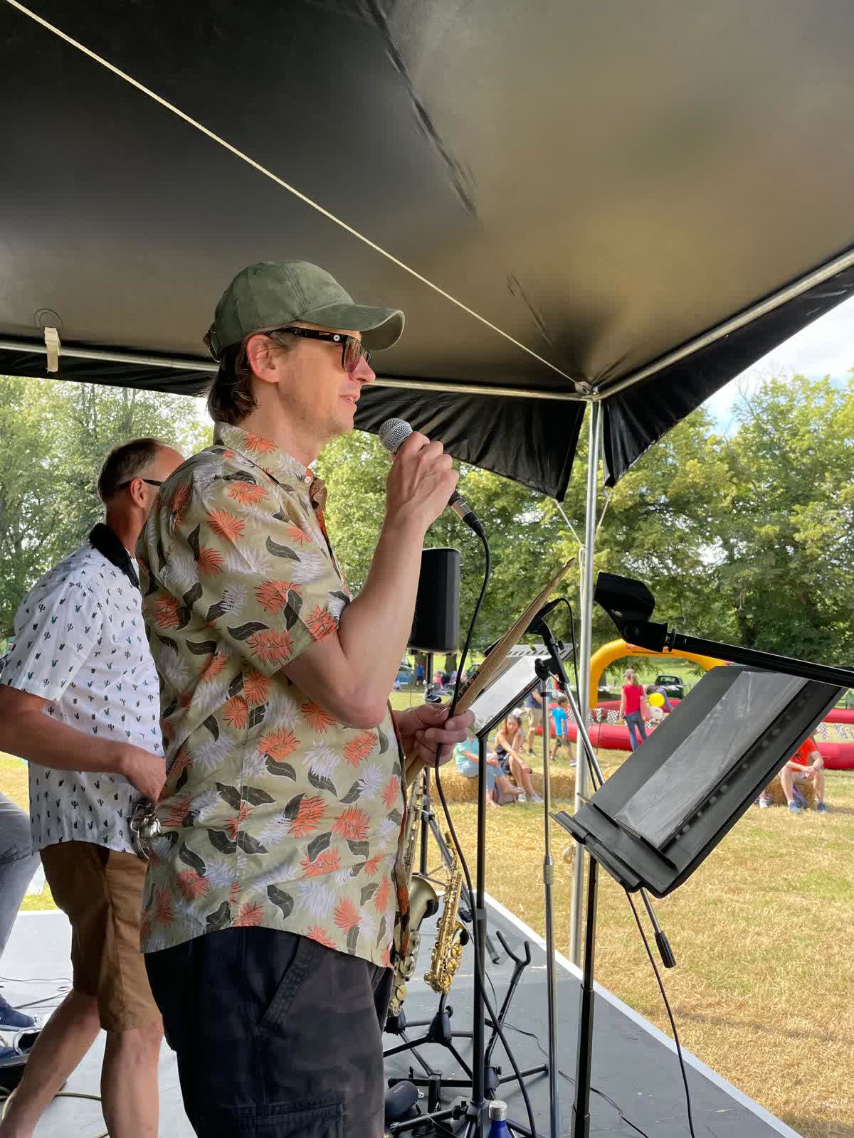 Dave singing at Highland Gathering ,23