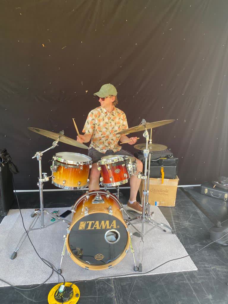 Dave drumming, Highland Gathering '23