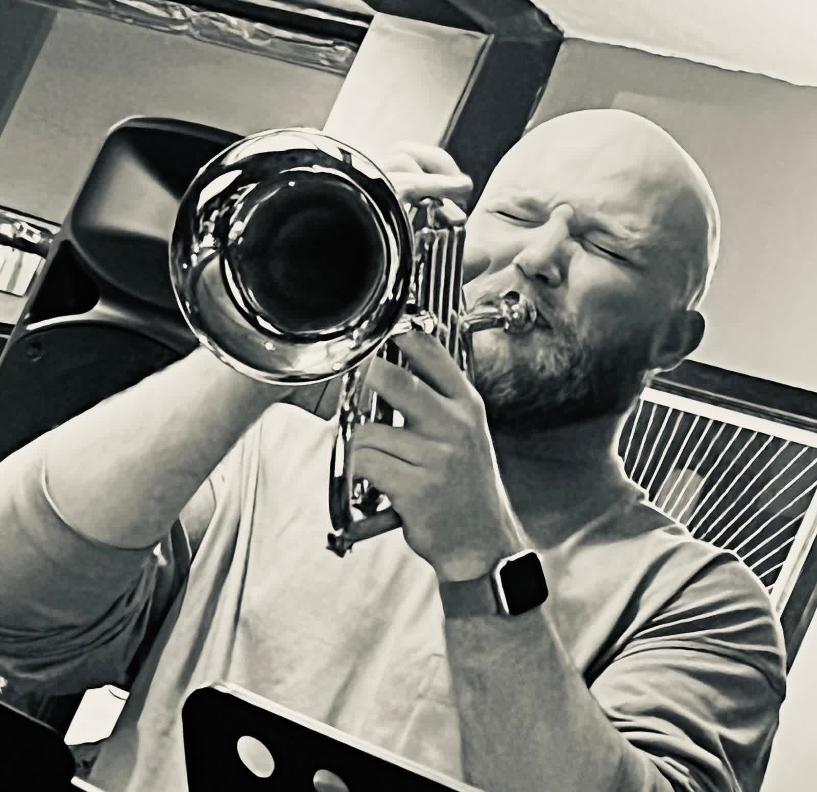 Jack on trumpet