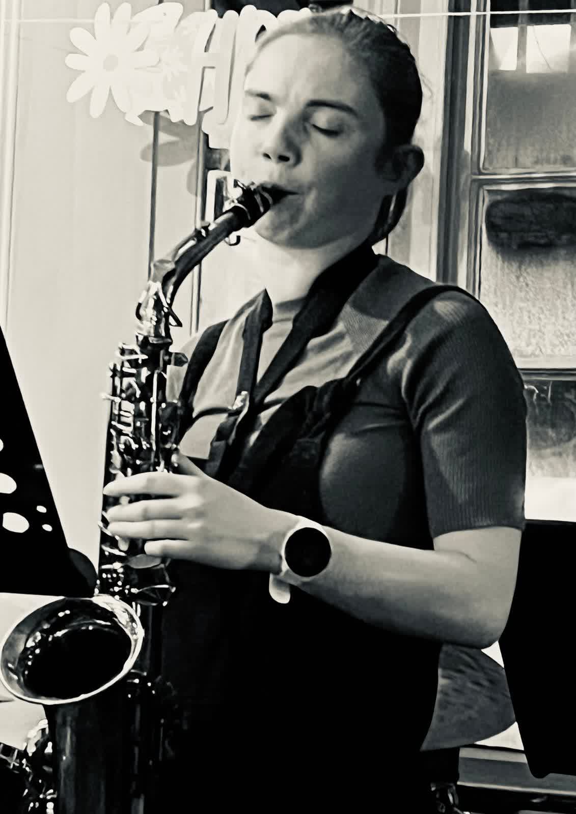 Kathryn bringing her sweet classical sax tone
