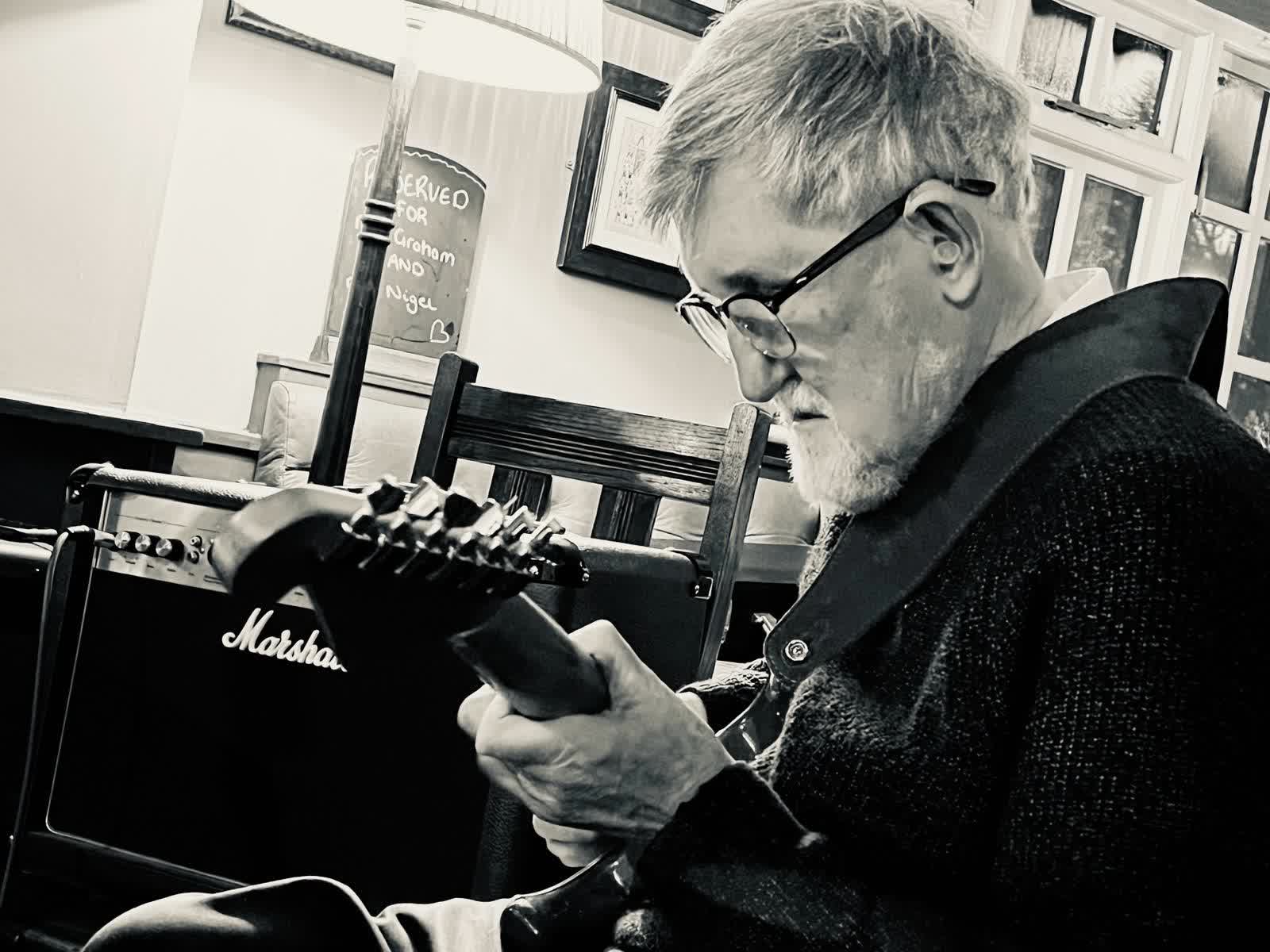 Local legend, Bob Power on guitar